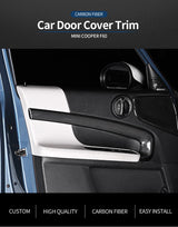 Carbon Fiber Door Panel Trim for Mini Cooper F60 Car Interior Accessory OEM