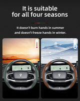 Deepal Snap-On Suede Steering Wheel Cover Protective