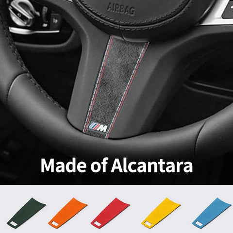 For New BMW Series Fit for G Chassis Steering Wheel Trim Sticker Anti Scratch Made of Alcantara Car Interior Tuning Accessori
