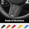 For New BMW Series Fit for G Chassis Steering Wheel Trim Sticker Anti Scratch Made of Alcantara Car Interior Tuning Accessories