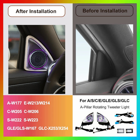 4D Rotating Tweeter Ambient Light for Mercedes-Benz S-Class 2014 LED Ambient Light OEM