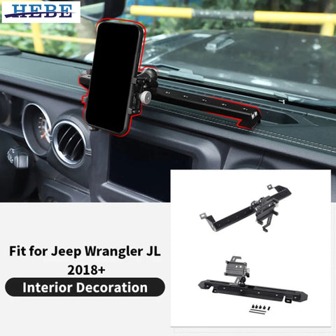 Rotatable Phone Holder for Jeep Wrangler JL 2018-2023 Car Interior Accessory HEBE