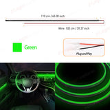 LED EL Wire Ambient Light Strip Universal Car Interior