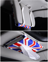Leather Sun Visor Tissue Box Organizer for Universal Car