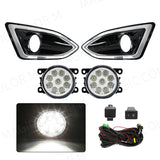 LED Fog Lights with DRL for Ford Edge 2015-2018 Car Interior Accessory MAGIC COLORM LED White A