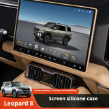 For Leopard 8 BYD Formula Leopard 8 Center Console Screen Silicone Case Navigation Frame Interior Decor Car Interior Accessor