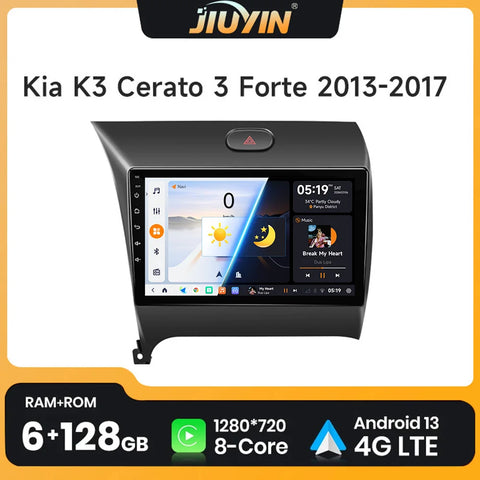 9-Inch Android 13 Multimedia Player for Kia K3 Cerato 2013-2017 Android Head Unit JIUYIN