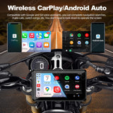 5Inch Motorcycle Monitor CarPlay Dashcam TPMS Universal Android Head Unit AKAMATE