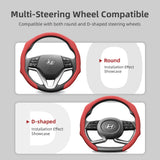 Perforated Leather Steering Wheel Cover for Hyundai Tucson Car Interior Accessory Hocasen
