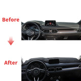 Premium Leather Dashboard Cover for Mazda CX-5 2017–2021 Dashboard Mat CATUSIKI