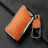 5 Button Metal and Leather Car Key Case Cover For Lexus LM350h LM500H