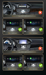 12.3 Inch Wireless CarPlay Android Auto Screen for Mercedes E-Class Android Head Unit wincago