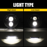 7 Inch Universal Motorcycle Led Headlight for Harley Davidson Softail Slim Fat Boy Lada Niva4X4 Uaz 12V 24V Car Interior Acce