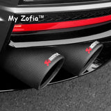 For New DODGE Attitude GT GAC Empow 2024 2025 Car Special Matte Glossy Carbon Fiber Muffler Exhaust Pipe Mount black Accessor