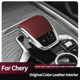 For Chery Arrizo 8 / Arrizo 8 PRO, Chery Tiggo 8 PLUS / Tiggo 8 PRO, Chery Tiggo 5X Original Leather Gear Shift Knob Cover Bo