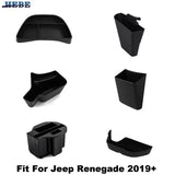 Interior Storage Organizer Box for Jeep Renegade 2019+ Car Interior Accessory HEBE
