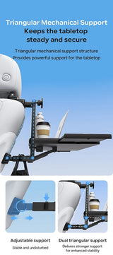 Magnetic Phone Mount Car Backseat Table with Universal Foldable Design