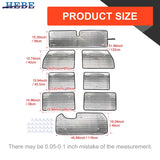 Window Sunshade Foil for Jeep Wrangler JK 2007-2017 Car Interior Accessory HEBE
