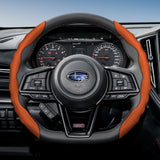 Breathable Leather Steering Wheel Cover for Subaru
