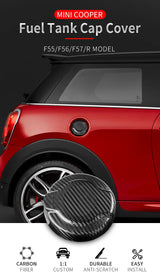 Carbon Fiber Fuel Cap Cover for Mini Cooper Car Interior Accessory GMUNI