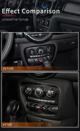 Carbon Fiber AC Panel Frame for Mini Cooper Car Interior Accessory GMUNI