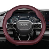 Perforated Leather Steering Wheel Cover for Aion