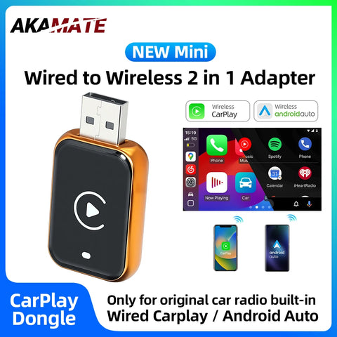 Wireless CarPlay Android Auto Adapter for Honda VW CarPlay Adapter AKAMATE