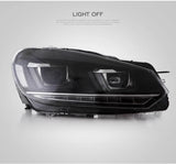 Dual Beam Projector Headlights for VW Golf 6 Mk6 09-14 Car Interior Accessory Vland