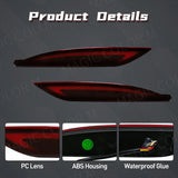 LED Rear Bumper Reflector for Hyundai Sonata 2010-2014 Car Interior Accessory MAGIC COLORM