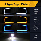 LED DRL Fog Lamp with 3-Color for Honda Civic 2021-2023 Car Interior Accessory MAGIC COLORM