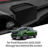 Smabee for Ford Maverick 2025 Car Storage Box Central Control Screen Rear Storage Case Car Interior Accessory Smabee