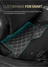 Anti-Slip Leather Floor Mats for Smart Fortwo 451 453 Car Interior Accessory GMUNI