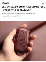 Leather Car Key Case Cover