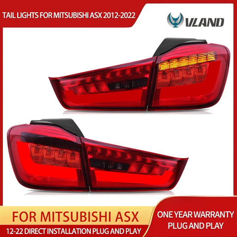 LED Tail Lights Smoked for Mitsubishi ASX 2012-2022 LED Tail Light Vland