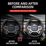 Carbon Fiber Steering Wheel Cover for Land Rover Car Interior Accessory Hocasen