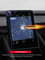 Tempered Glass Screen Protector for Polestar 2 2021-2023 Car Interior Accessory LINGLUYANG