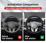Breathable Leather Wheel Cover for Kia Ceed Sportage