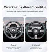 Smart Breathable Faux Leather Steering Wheel Cover