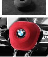 Top Suede For BMW 5er l5 G60 (2023-) X3 G45 (2025-) Steering Wheel Panel Cover Boot Car Premium Interior Accessories Style B