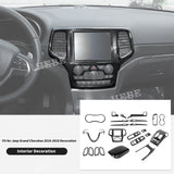 Interior Trim Carbon Fiber for Jeep Grand Cherokee 2016-2018 Car Interior Accessory HEBE