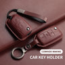 Leather Car Key Case Cover For Volkswagen Golf 7 MK7 Jetta Lavida Keychain Cover