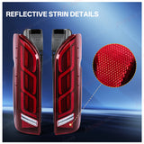 Smoked LED Tail Lights for Toyota Hiace 2005-2018 LED Ambient Light MAGIC COLORM