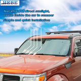 Aluminum Sunshade Set for Dodge Nitro 2007 Car Interior Accessory HEBE