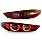 LED Tail Lights with Dynamic Welcome for Mazda3 2019-22