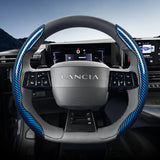 Carbon Fiber Steering Wheel Cover for Lancia Ypsilon
