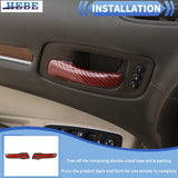 Interior Trim Cover Red Carbon Fiber for Chrysler 300C Car Interior Accessory HEBE