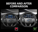 Carbon Fiber Texture Steering Wheel Cover for Ford Focus Car Interior Accessory Hocasen