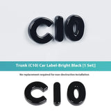 For Leapmotor C10 Car Blackening Modification Logo Letters Front Rear Badges Modification Sticker