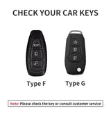 Car Key Cover For Ford Puma Grand C Max Focus Mondeo Kuga Fiesta Ecosport Transit Kuga Leather Car Key Case Cover Car Key Cov