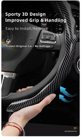 VW Carbon Fiber Wheel Cover for Golf Passat Jetta Car Interior Accessory Hocasen